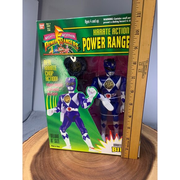 Mighty Morphin Power Rangers Karate Action Billy 8" Figure 2201 Bandai 1994 Vint - Picture 5 of 8